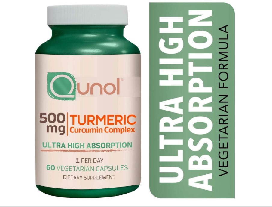 Qunol Turmeric Curcumin 500mg Vegetarian 60 Capsules Hozet